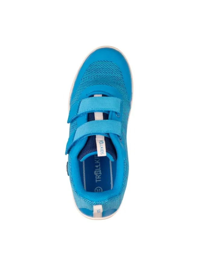 Barfuß Wanderschuh Eikefjord in pool blue>Trollkids Best