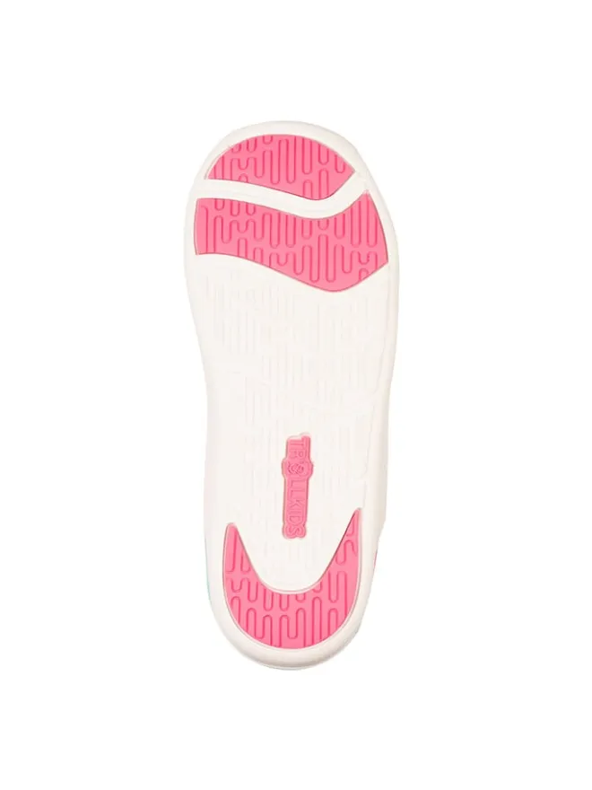 Barfuß-Halbsandalen "Saltfjord" in Rosa/ Hellblau>Trollkids