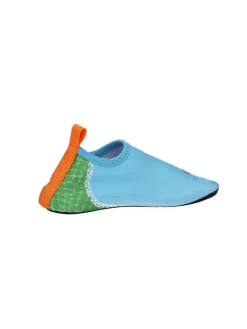 Barfuß-Schuh Dino in Blau/Grün><noscript><img width=
