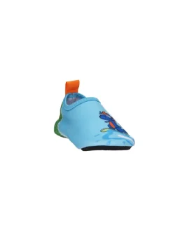 Barfuß-Schuh Dino in Blau/Grün><noscript><img width=