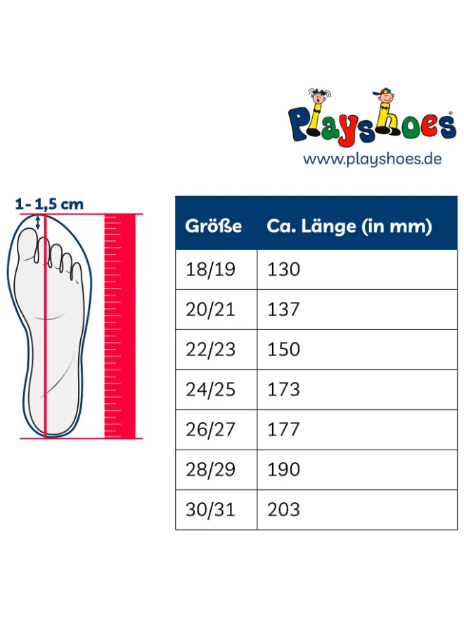 Barfuß-Schuh Herzchen in Marine>Playshoes Sale