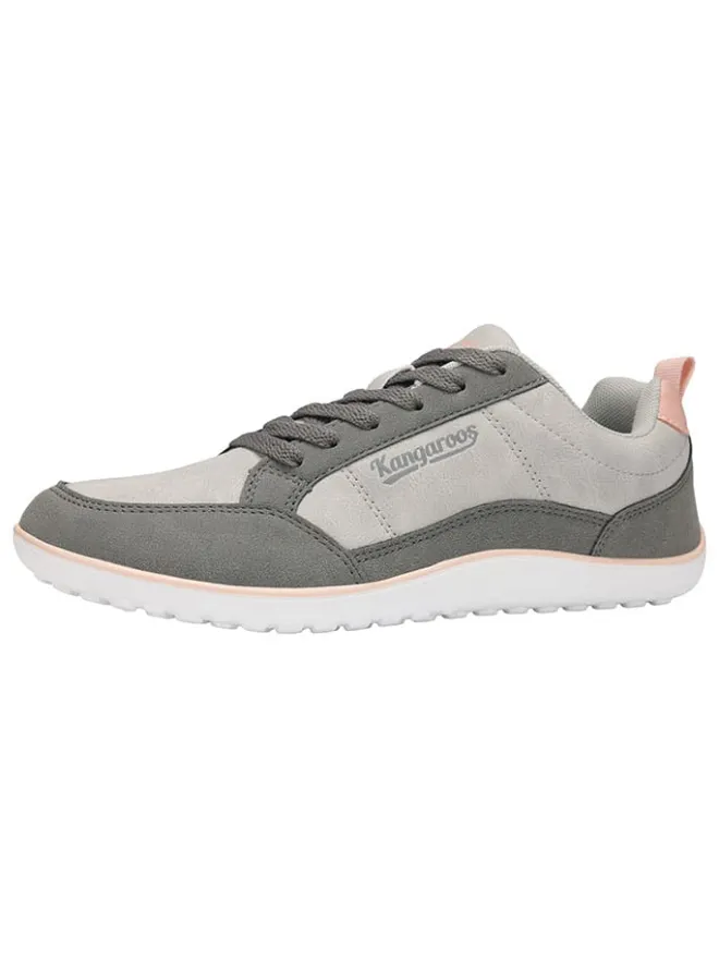 Kangaroos Sneakers^Barfußschuhe "K-BF Sierra" in Grau/ Rosa