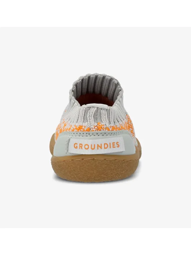 Barfußschuhe "Nara" in Grau/ Weiß>Groundies Clearance