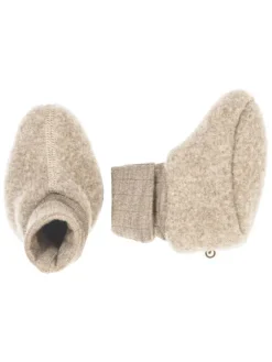 Booties aus Merinowolle in Balsam melange>müsli Sale