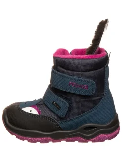 Boots in Dunkelblau/ Pink><noscript><img width=