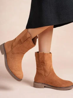 Foreverfolie Stiefel & Boots^Boots in Hellbraun