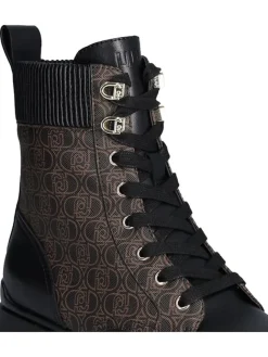 Boots in Schwarz/ Hellbraun><noscript><img width=