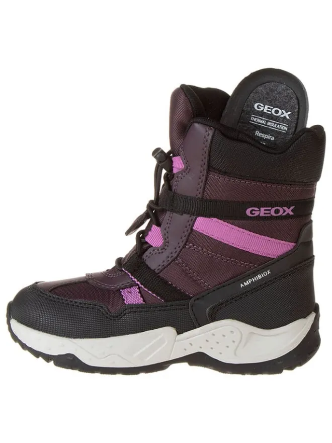 Boots "Sentiero" in Aubergine/ Schwarz>Geox New