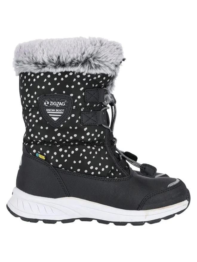 Zigzag Stiefel & Boots·Boots^Boots "Wesend" in Schwarz/ Weiß