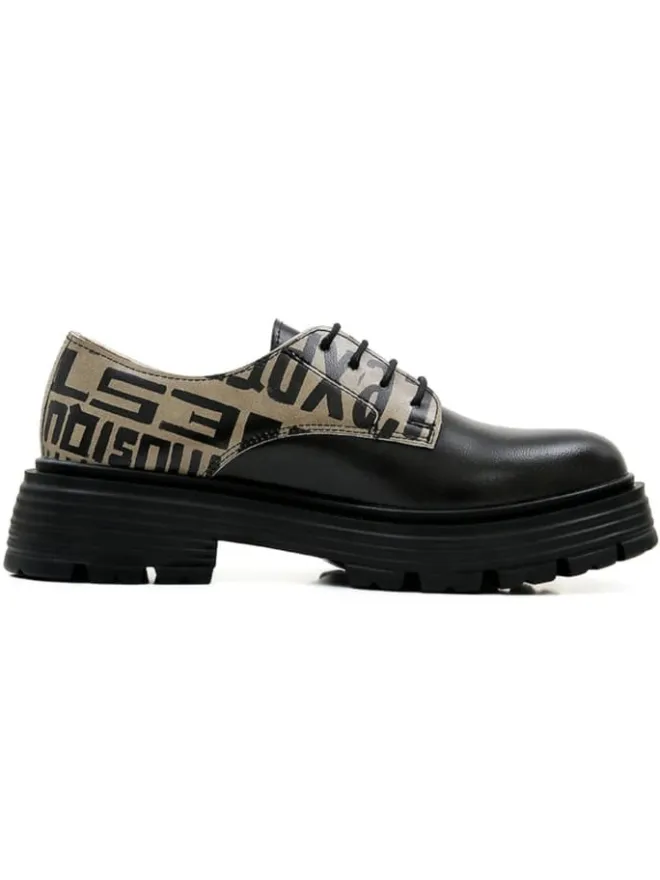 Dogo Schnürschuhe^Brooklyn Halbschuhe - Expression in Schwarz