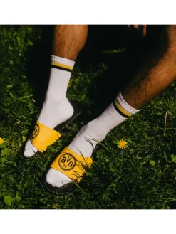 Iconic Lifestyle Badeschlappen in schwarzgelb><noscript><img width=