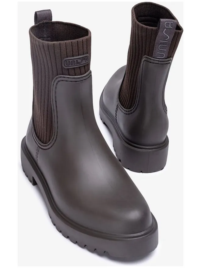 Unisa Stiefeletten^Chelsea-Boots "Aynarf" in Braun