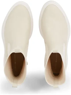 Tommy Hilfiger Shoes Stiefeletten^Chelsea-Boots in Beige/ Weiß