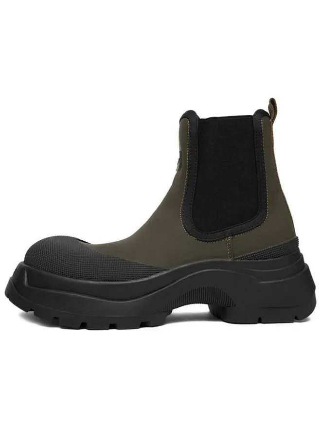 Hunter Stiefeletten^Chelsea-Boots in Khaki