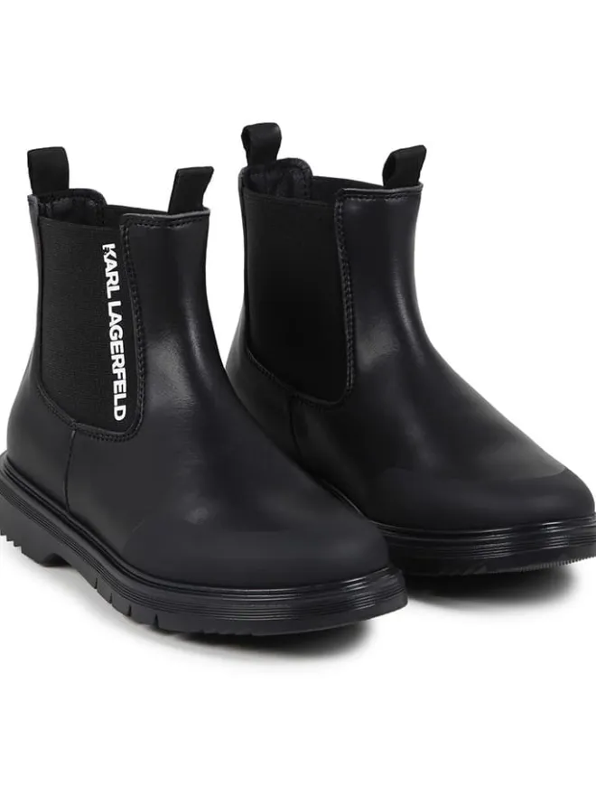 Chelsea-Boots in Schwarz>Karl Lagerfeld Kids