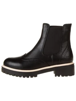 Inselhauptstadt Stiefeletten^Chelsea-Boots in Schwarz