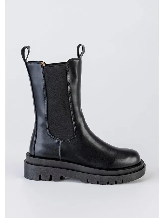 Musk Stiefeletten^Chelsea-Boots in Schwarz
