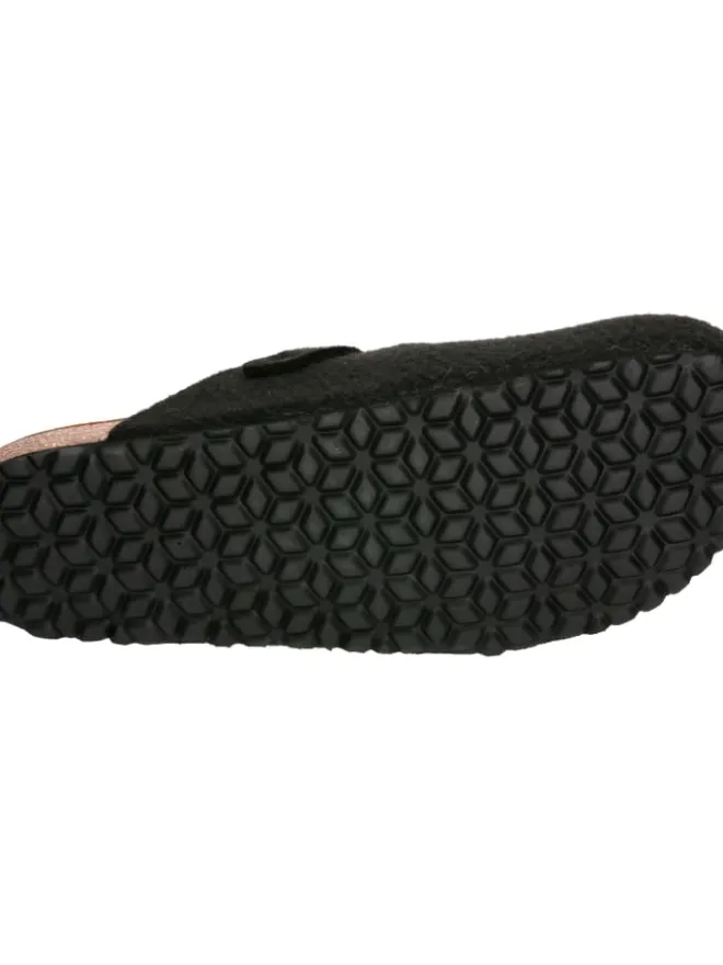 Lico Hausschuhe^Clog "Bioline Clog Nature" in Schwarz