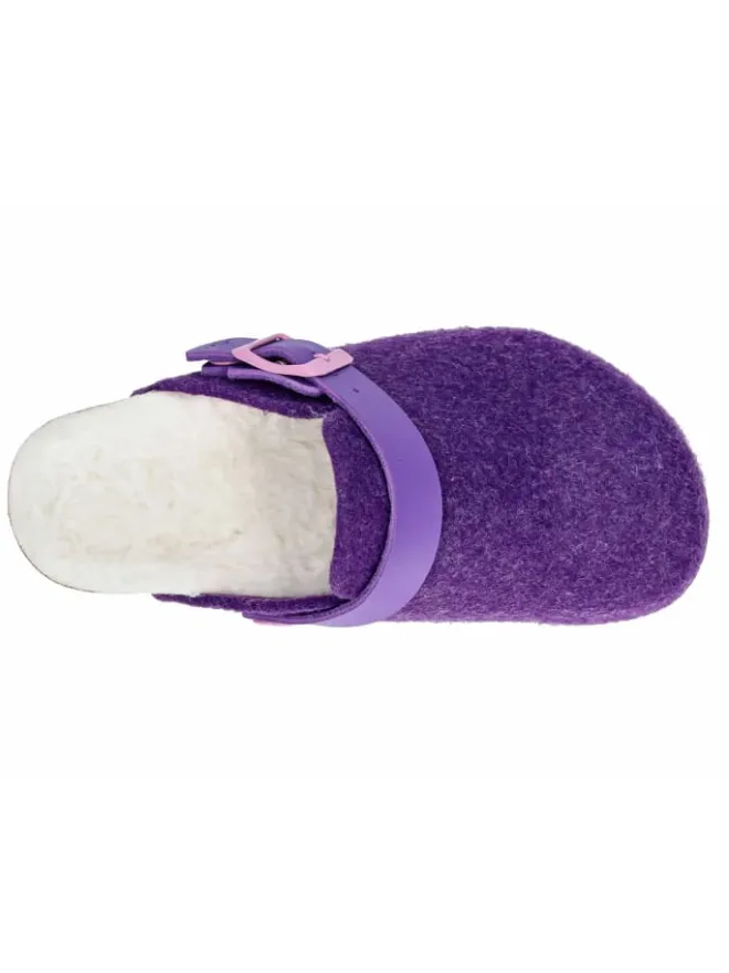 Lico Clogs & Pantoletten·Clogs^Clog "Clog Kids Warm" in Lila