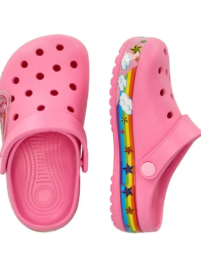 Clogs "Burundi" in Pink>Zigzag Hot