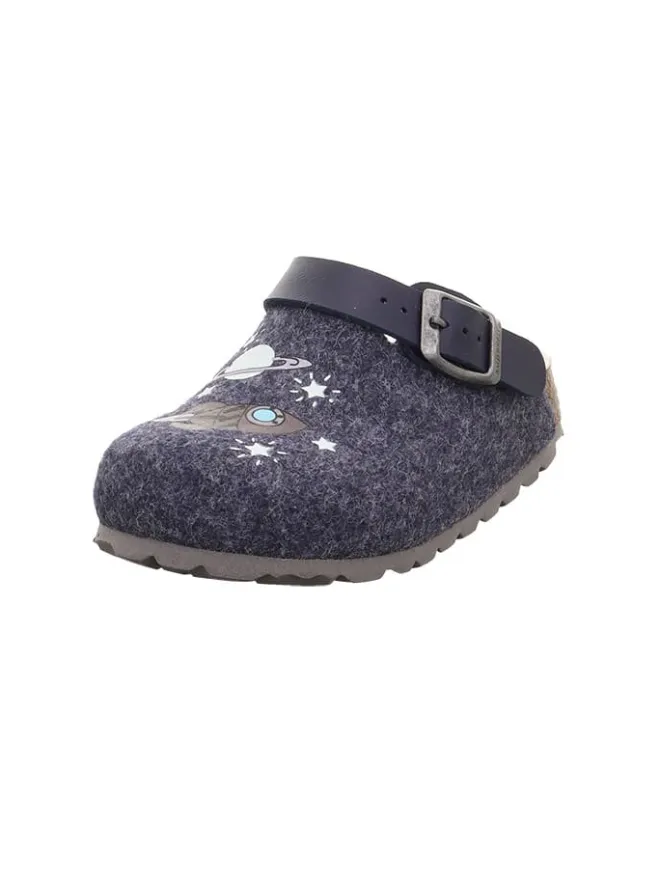 Clogs "Fussbettpantoffel" in Dunkelblau>superfit Discount