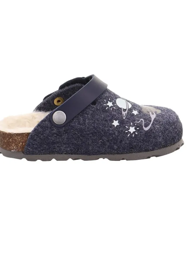 Clogs "Fussbettpantoffel" in Dunkelblau>superfit Discount