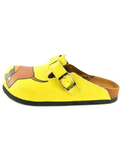 Calceo Clogs & Pantoletten^Clogs in Gelb/ Hellbraun