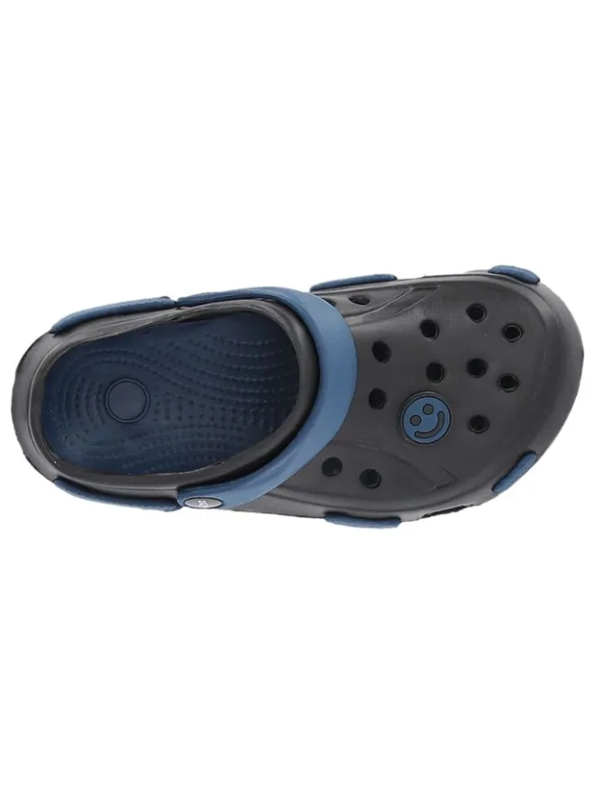 Clogs "Naike" in Schwarz/ Dunkelblau>Zigzag Clearance
