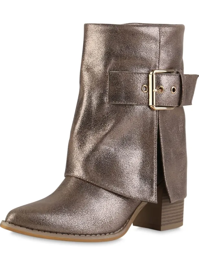 VAN HILL Stiefeletten^Cowboy Boots Victoria in Gold