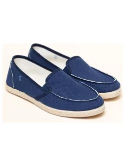 kitz-pichler Halbschuhe^Espadrilles "Camping Linen" in Dunkelblau