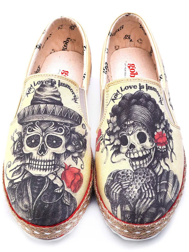 Espadrilles in Beige/ Dunkelblau>Goby Sale