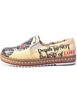 Espadrilles in Beige/ Dunkelblau><noscript><img width=