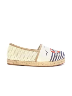 Espadrilles in Dunkelblau/ Creme><noscript><img width=