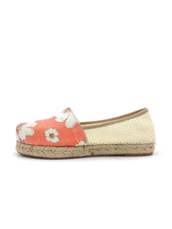 Espadrilles in Orange/ Creme>Calceo New