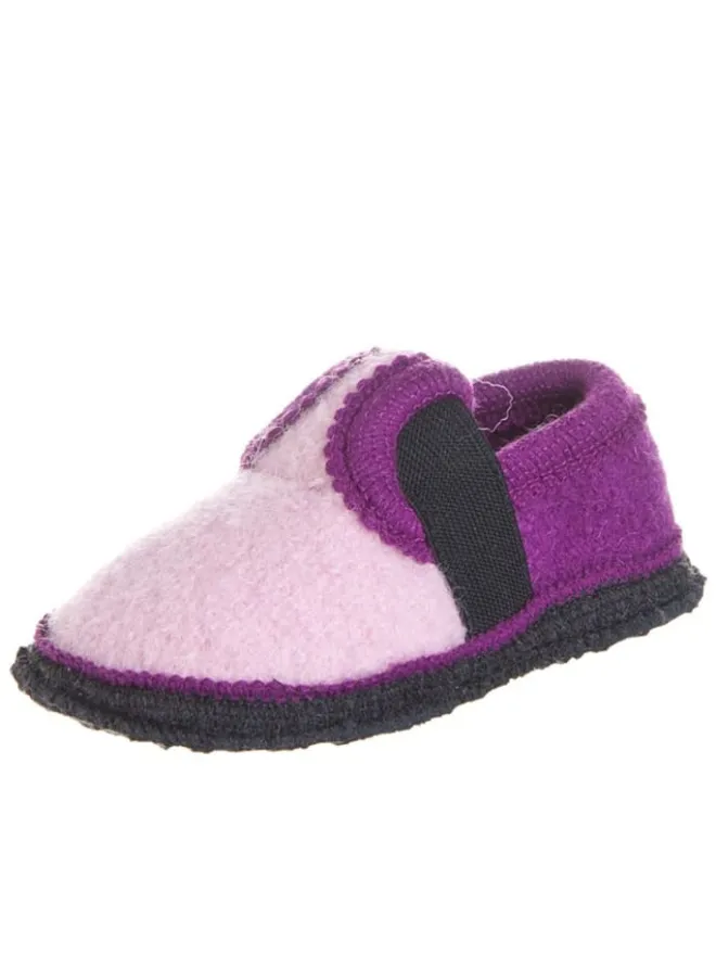 kitz-pichler Hausschuhe^Filz-Hausschuhe "Bobby" in rosa/ violett