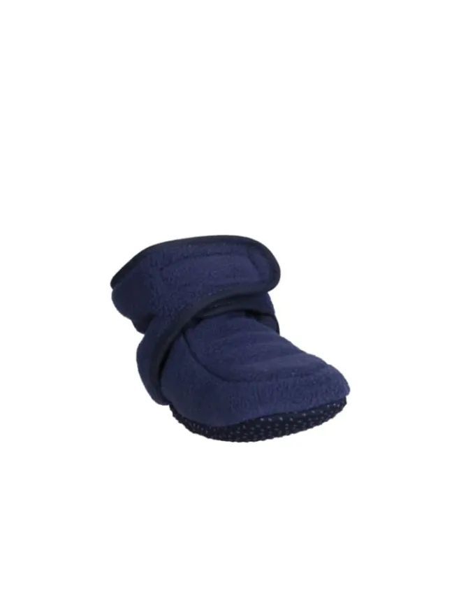 Fleece-Krabbelschuhe in Marine>Playshoes