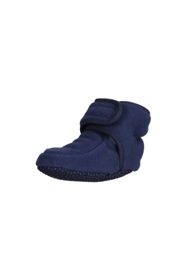 Fleece-Krabbelschuhe in Marine>Playshoes