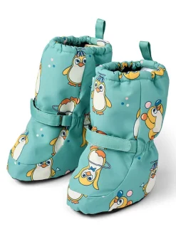 Småfolk Stiefel & Boots^Füßlinge "Pinguine" in Türkis