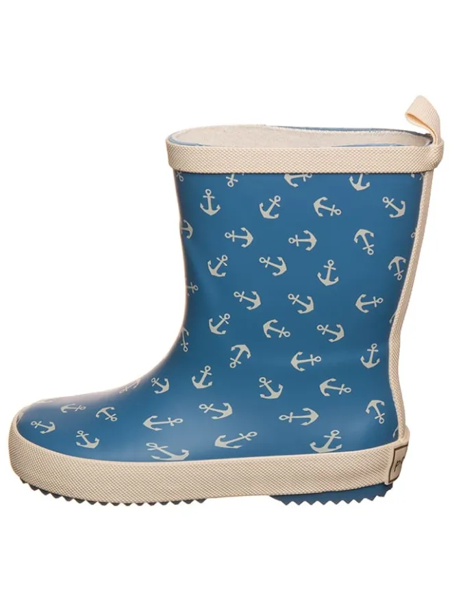 Gummistiefel "AOP" in Blau/ Beige>POM POM Sale