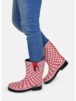 Gummistiefel Checkered in rot><noscript><img width=