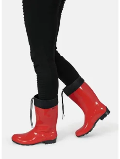 Regenliebe Gummistiefel^Gummistiefel de Fieselregen Langschaft in rot
