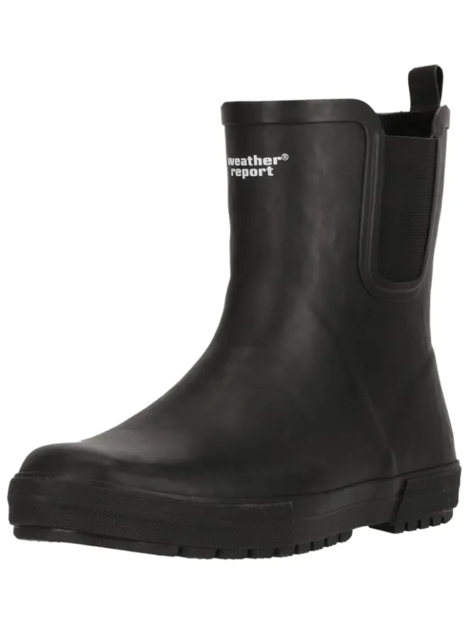 Gummistiefel Erickson in 1001S Black Solid>Weather Report New