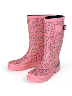 Gummistiefel Flowers High Langschaft in rosa><noscript><img width=