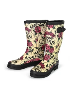 Regenliebe Gummistiefel^Gummistiefel Ghost Langschaft in beige gemustert