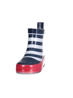 Playshoes Gummistiefel^Gummistiefel Halbschaft maritim in Marine/weiß