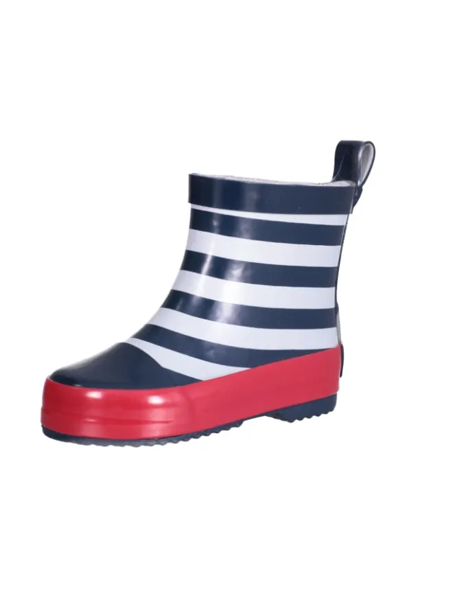 Playshoes Gummistiefel^Gummistiefel Halbschaft maritim in Marine/weiß