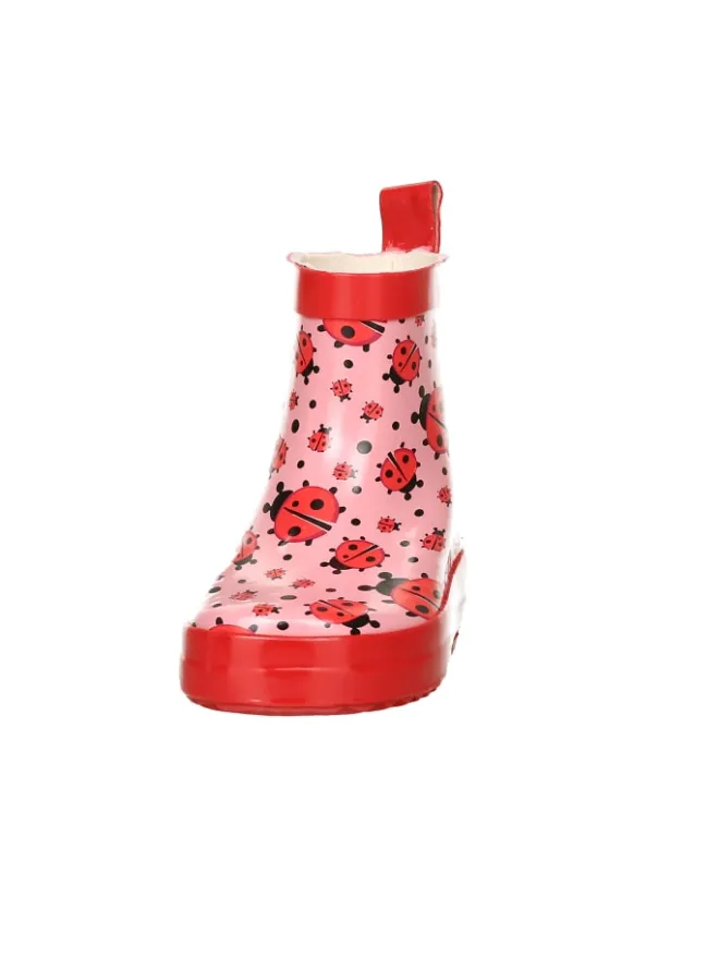Playshoes Gummistiefel^Gummistiefel Halbschaft Marienkäfer in Rosa