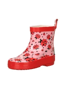 Playshoes Gummistiefel^Gummistiefel Halbschaft Marienkäfer in Rosa