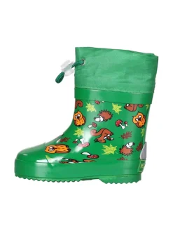 Playshoes Gummistiefel^Gummistiefel Halbschaft Waldtiere gefüttert in Grün