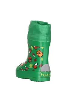 Playshoes Gummistiefel^Gummistiefel Halbschaft Waldtiere gefüttert in Grün